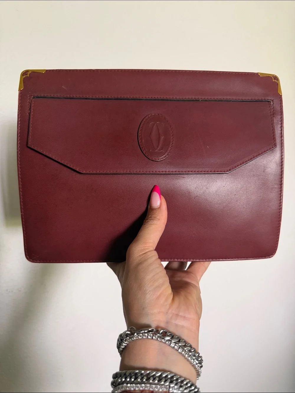 Cartier sleek burgundy